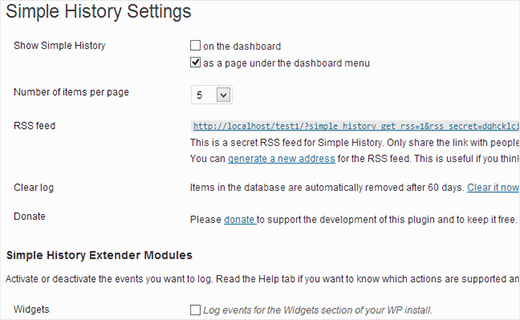 simplehistorysettings